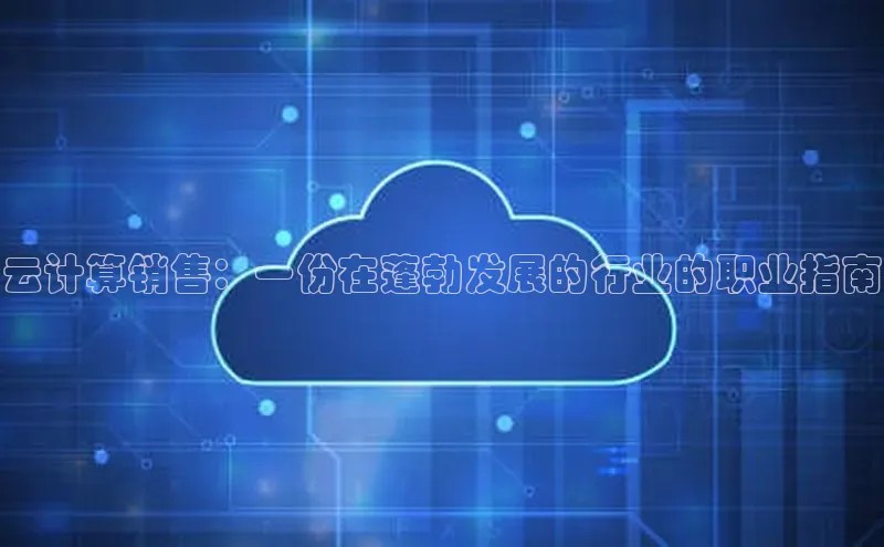 金年汇金字招牌信誉至上最新百度众测云计算销售：一份在蓬勃发展的行业的职业指南